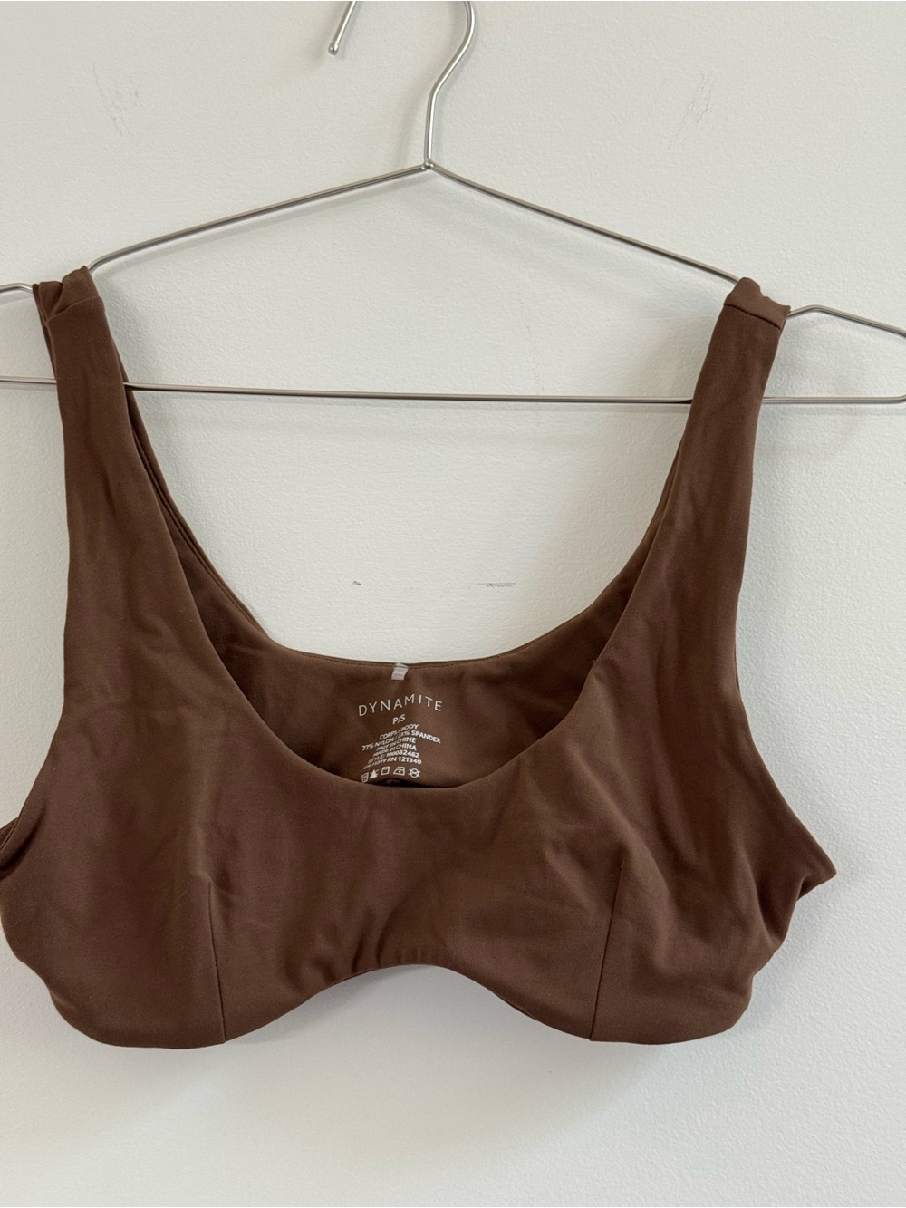 Dynamite Brown Scoop Bralette